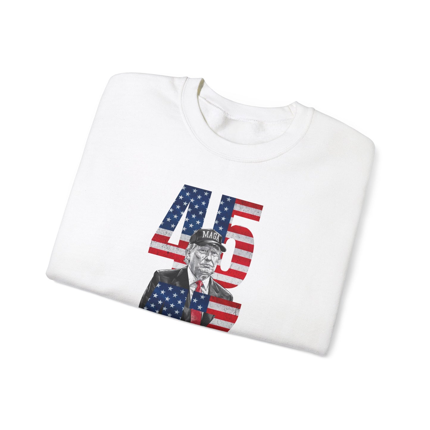 Guess Who's Back, 45 & 47 Trump Sweatshirt