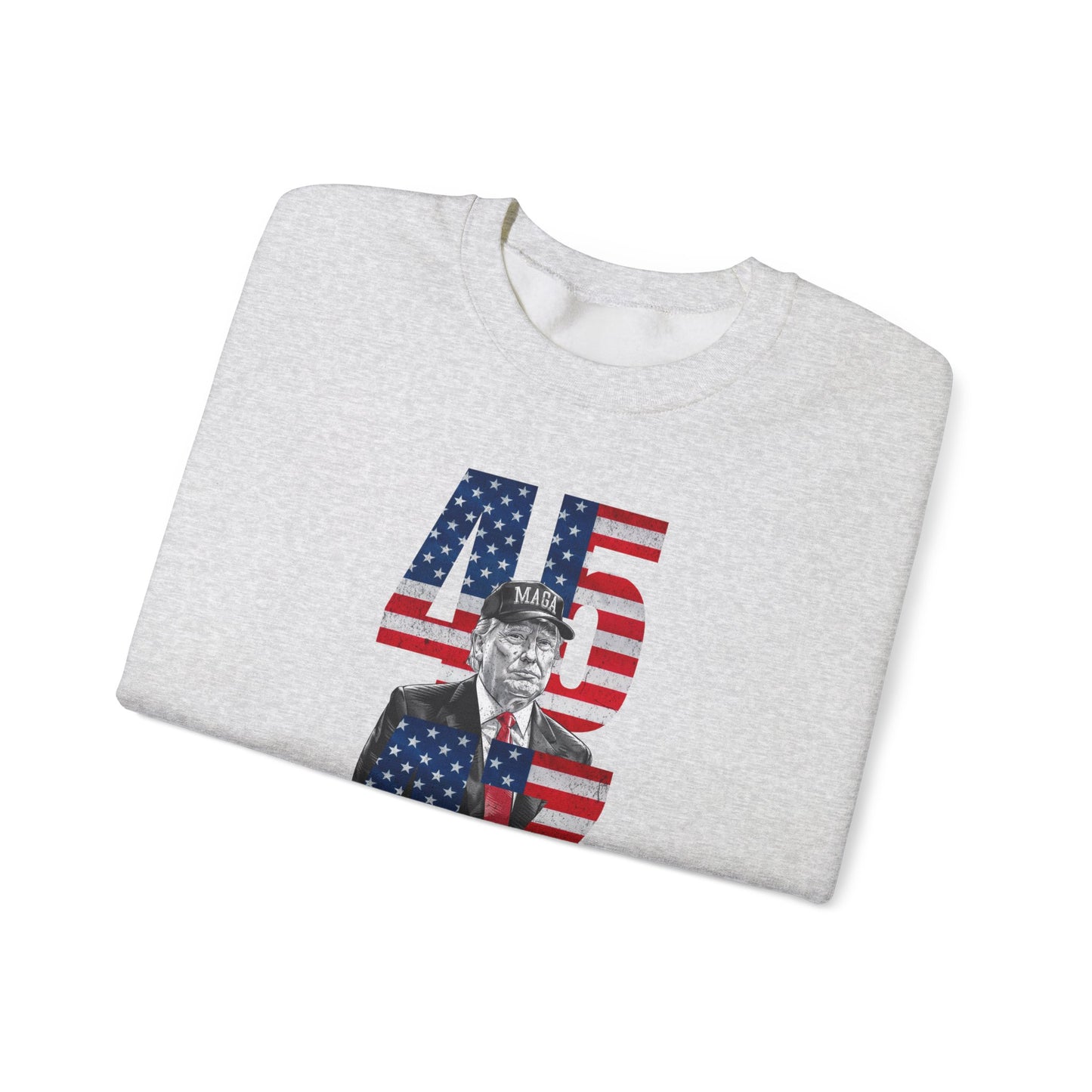 Guess Who's Back, 45 & 47 Trump Sweatshirt