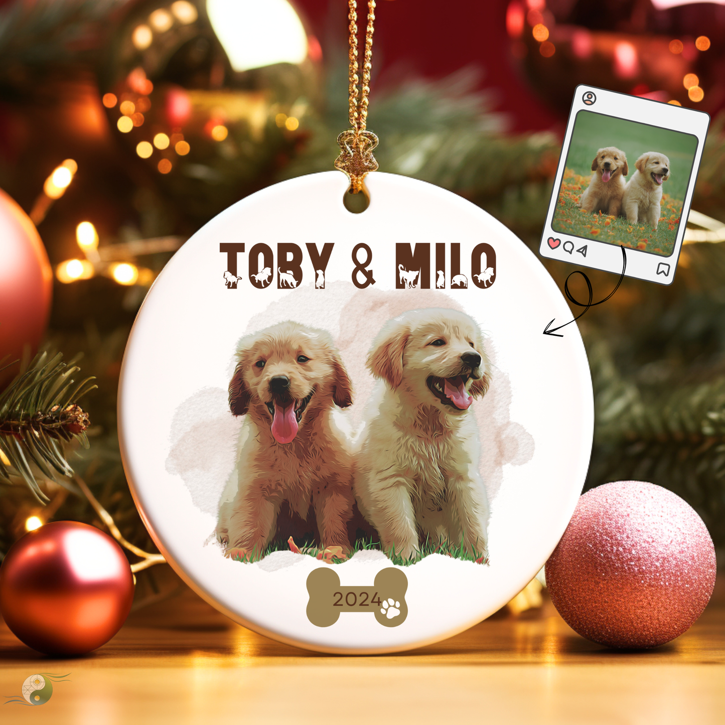 Dog Christmas Ornament