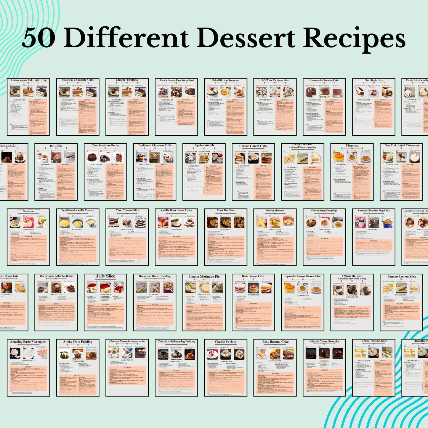 50 Dessert Recipe Sugar and Spice