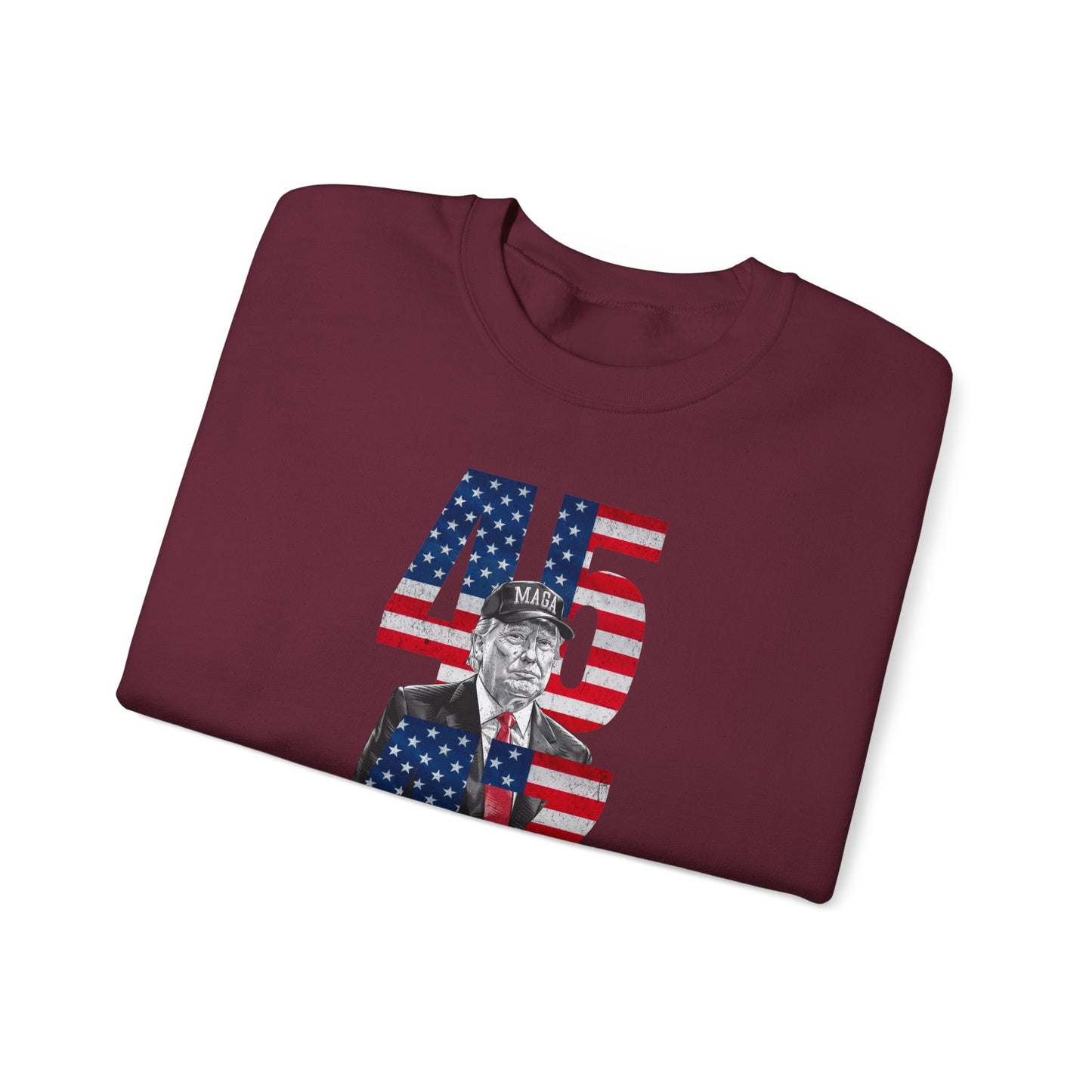 Guess Who's Back, 45 & 47 Trump Sweatshirt