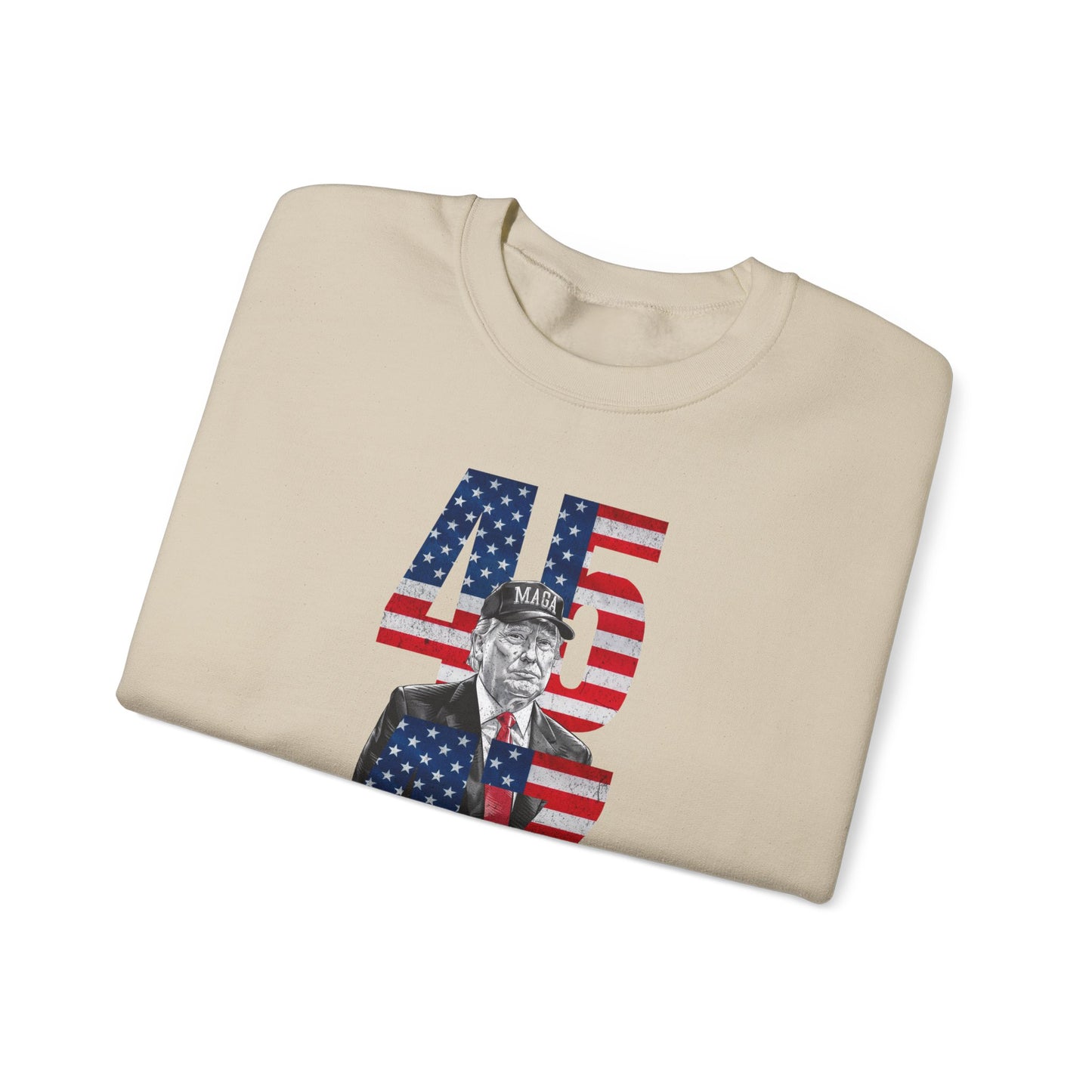 Guess Who's Back, 45 & 47 Trump Sweatshirt