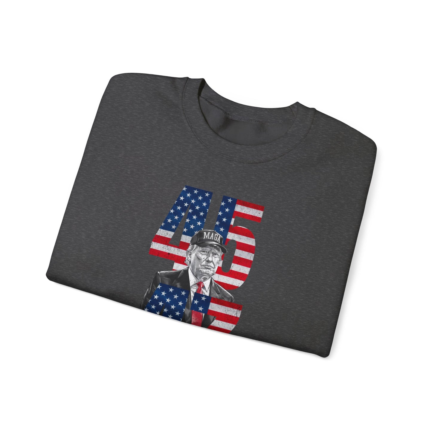 Guess Who's Back, 45 & 47 Trump Sweatshirt