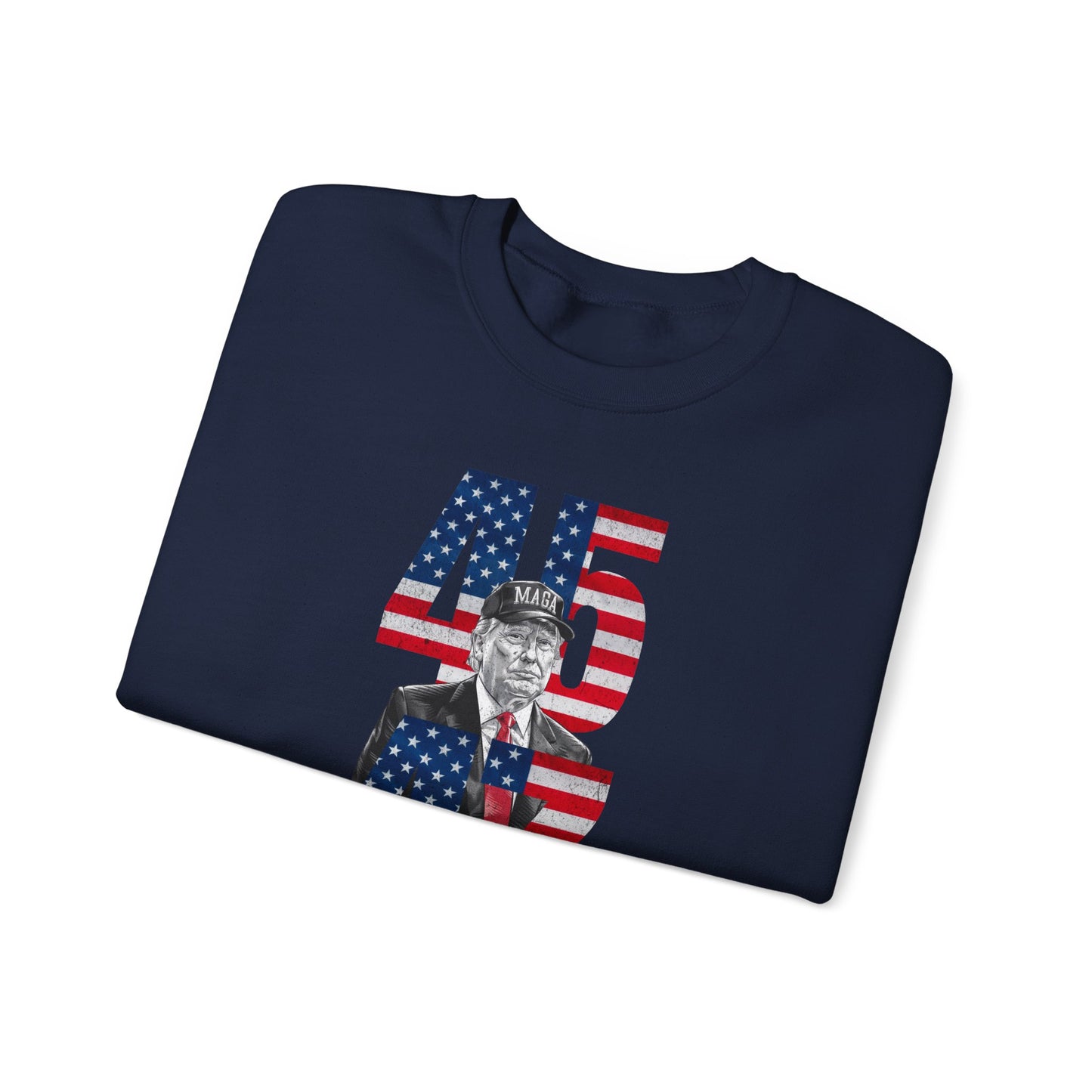 Guess Who's Back, 45 & 47 Trump Sweatshirt