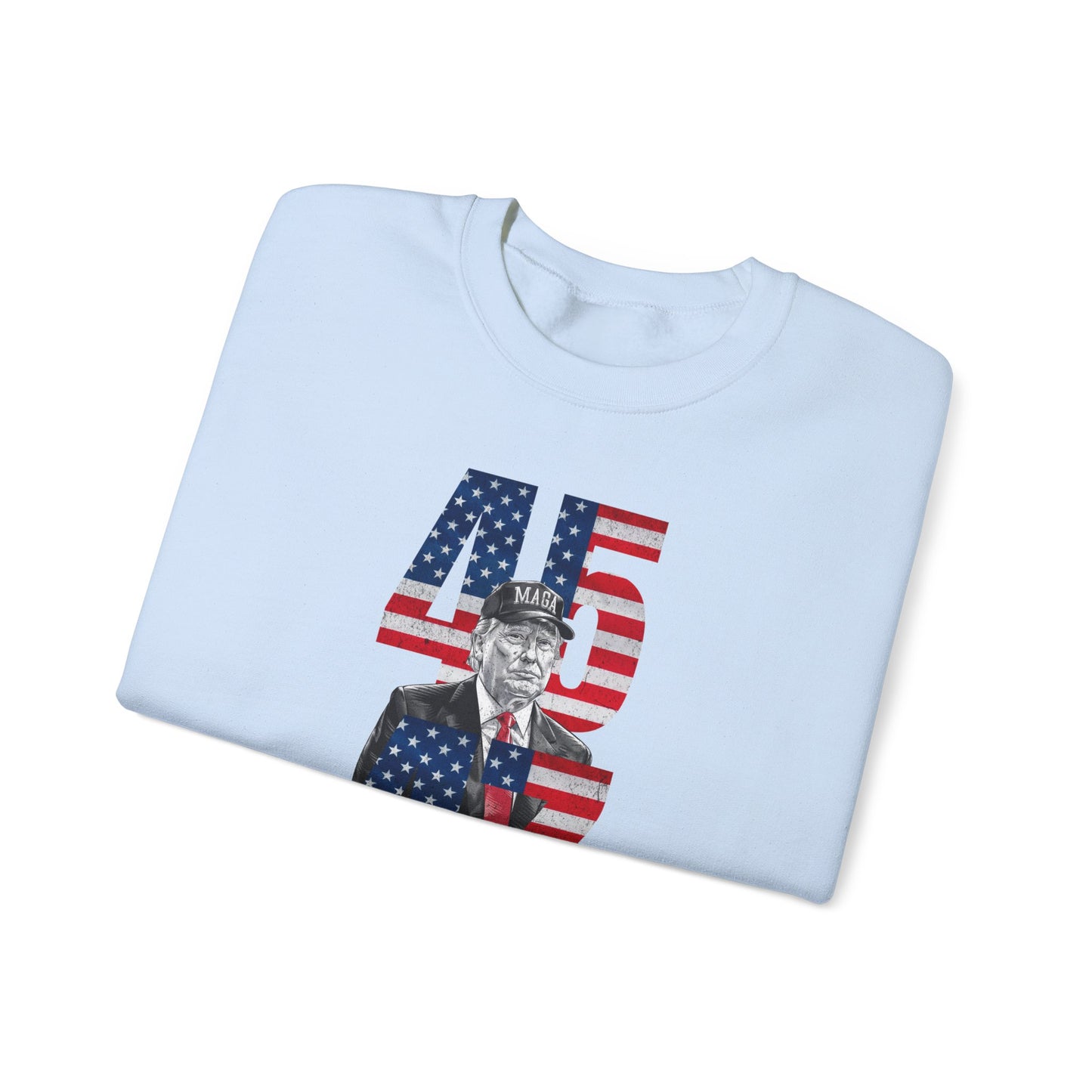 Guess Who's Back, 45 & 47 Trump Sweatshirt