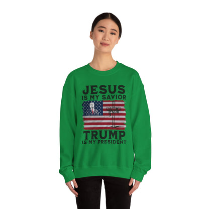 Jesus is My Savior, Trump is My President Sweatshirt