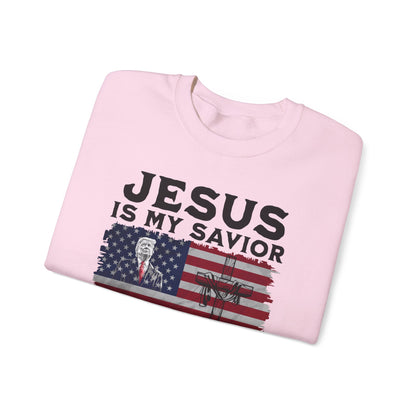 Jesus is My Savior, Trump is My President Sweatshirt