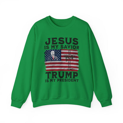 Jesus is My Savior, Trump is My President Sweatshirt