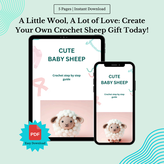 ✨ A Little Wool, A Lot of Love: Crochet Your Own Cute Baby Sheep! ✨