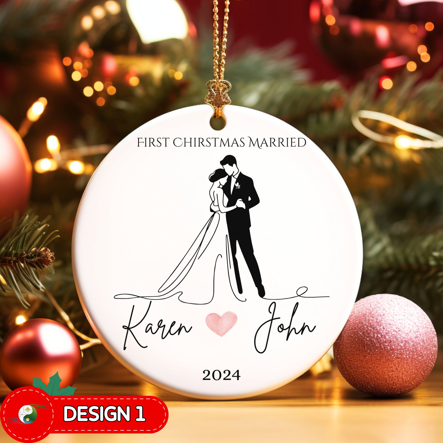 First Christmas Married Ornament