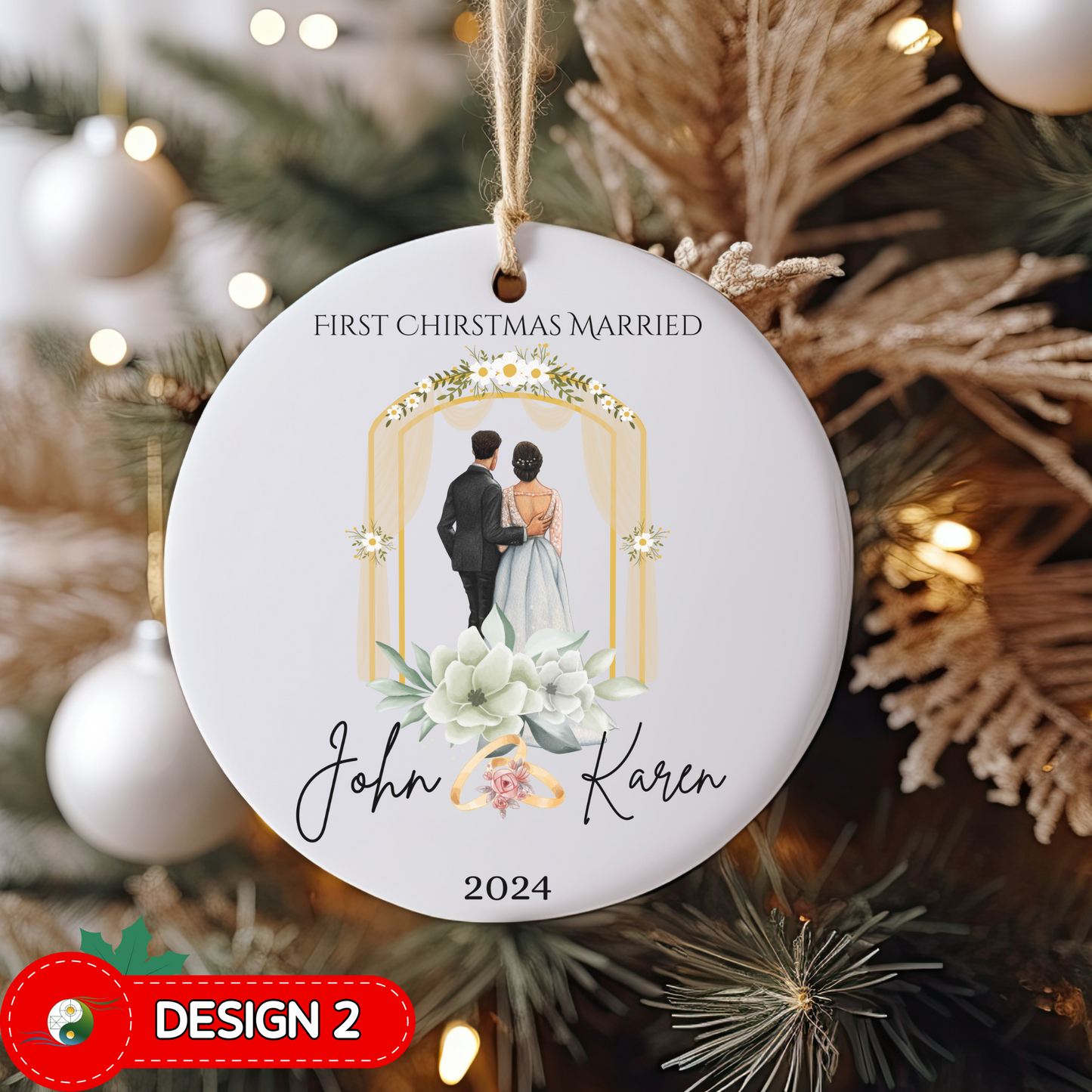 First Christmas Married Ornament