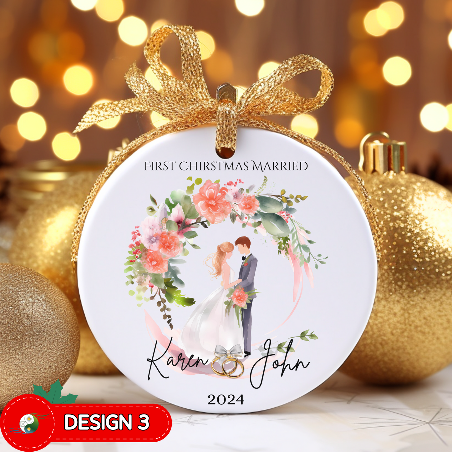 First Christmas Married Ornament