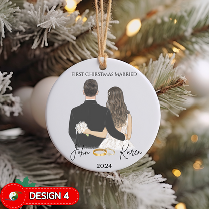 First Christmas Married Ornament