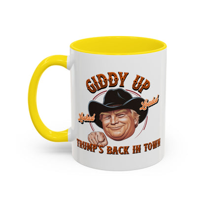 Giddy Up! Trump’s Back in Town Mug