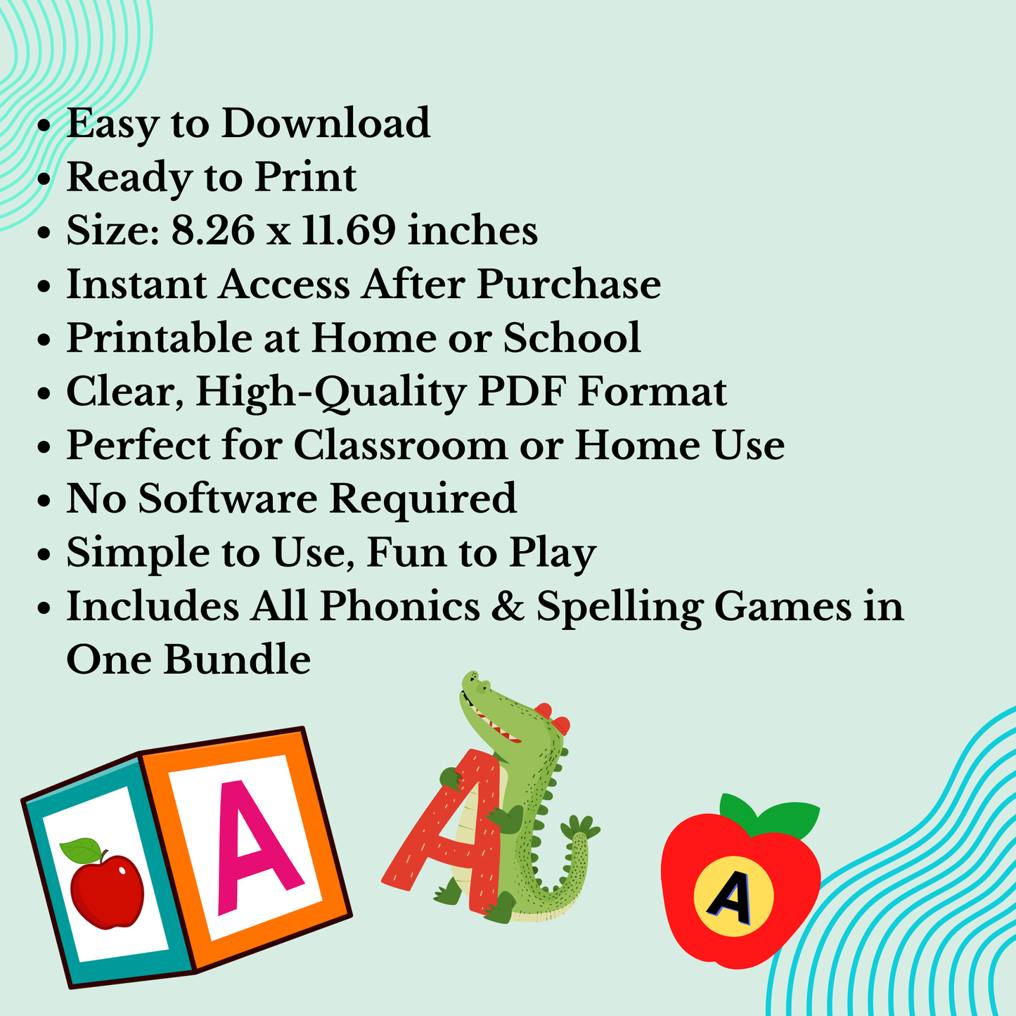 ✨ Build Reading & Writing Skills: Phonics & Spelling Games Bundle ✨