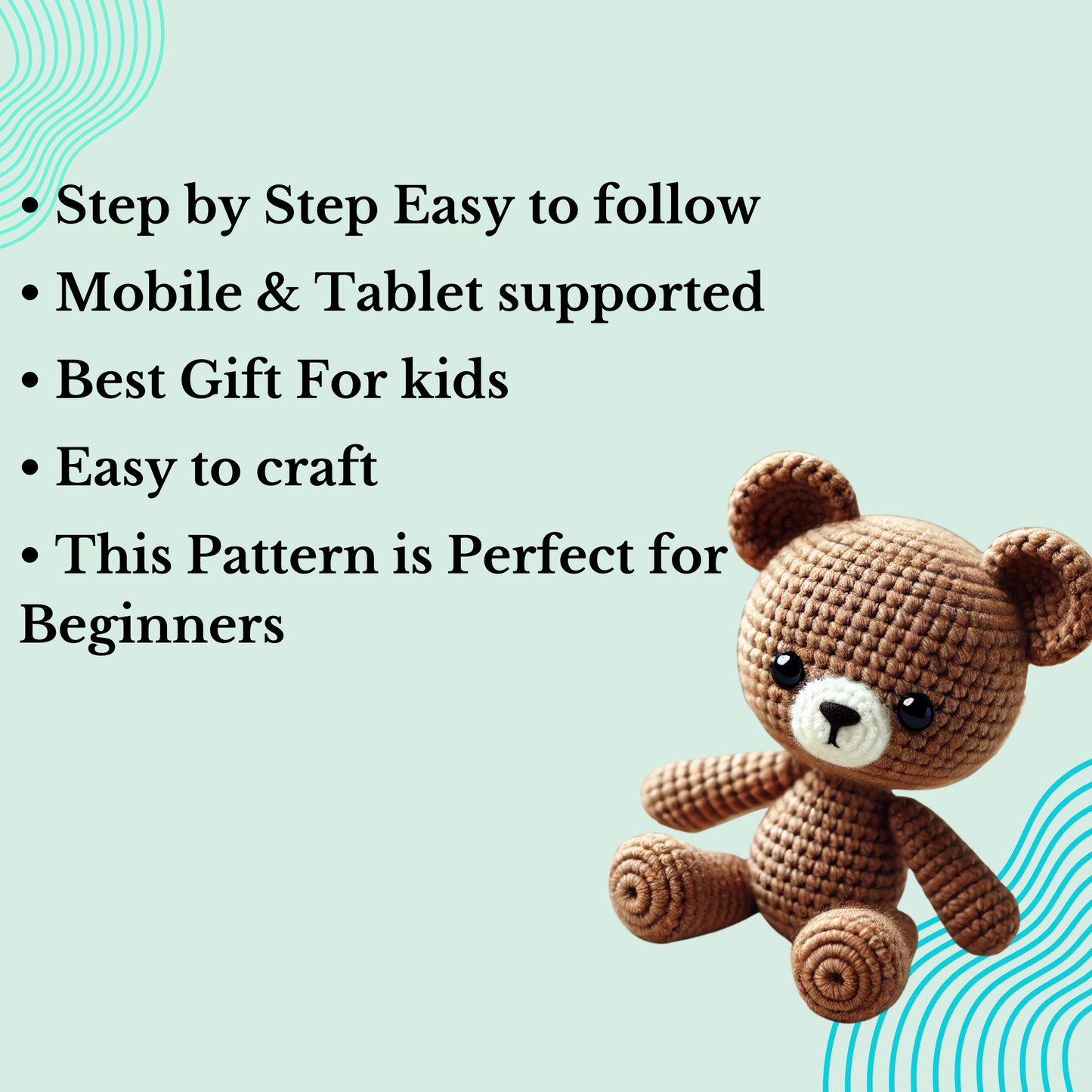 ✨ Crochet Your Way to the Ultimate Gift: A Bear Made with Love! ✨