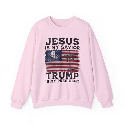 Jesus is My Savior, Trump is My President Sweatshirt