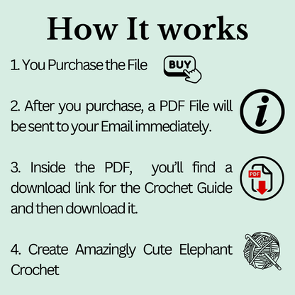 ✨ The Magic of Handmade: Crochet Your Own Little Elephant, the Perfect Gift! ✨