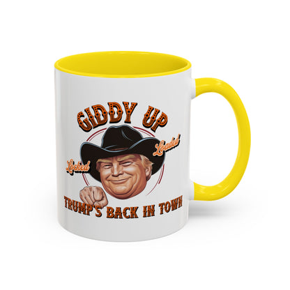 Giddy Up! Trump’s Back in Town Mug